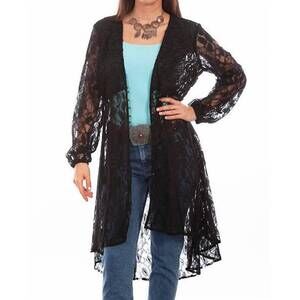 NEW SCULLY lace jacket cardigan in black